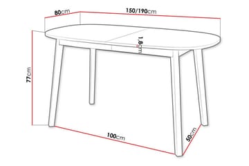Narberth Matbord 80 cm - Vit - Möbler - Matplats - Matbord & köksbord