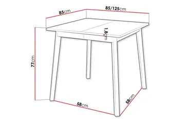 Narberth Matbord 85 cm - Vit - Möbler - Matplats - Matbord & köksbord