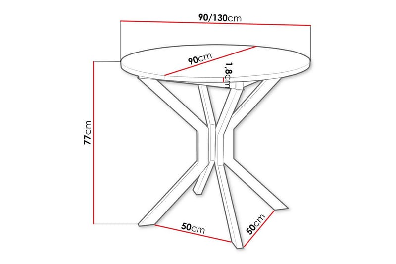 Narberth Matbord - Svart - Möbler - Matplats - Matbord & köksbord