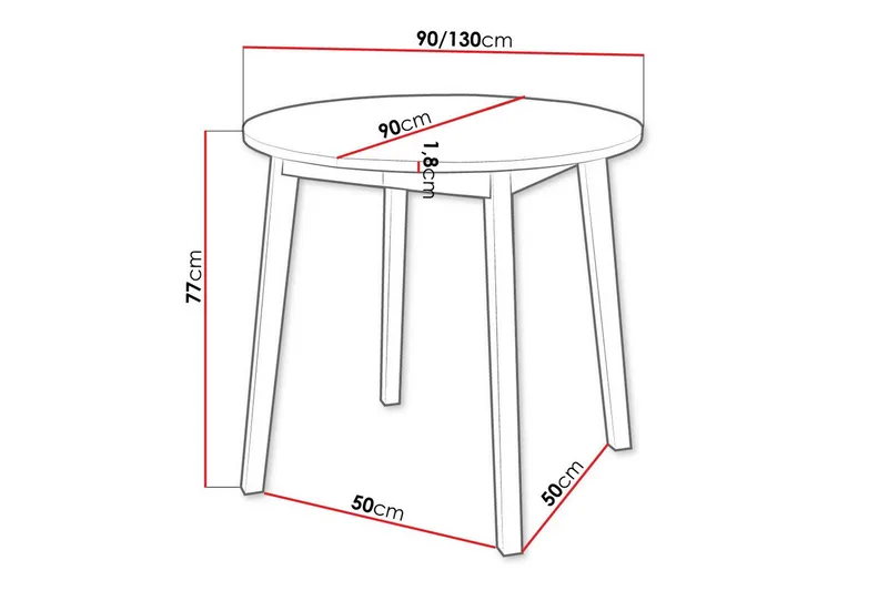 Narberth Matbord - Vit - Möbler - Matplats - Matbord & köksbord