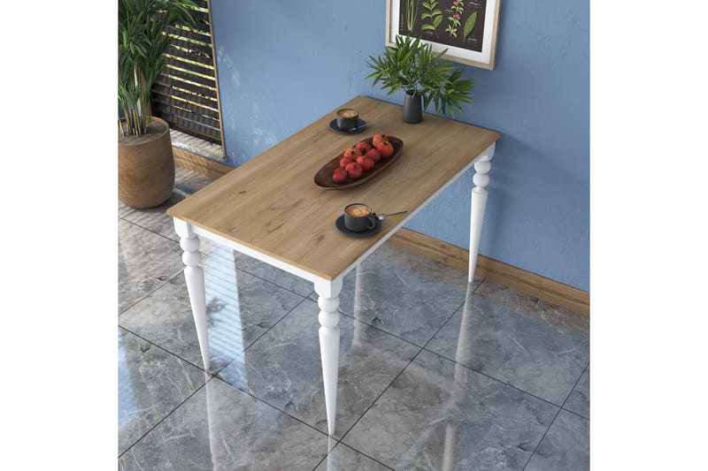 Naryani Matbord 120 cm Valnöt/Vit - Möbler - Matplats - Matbord & köksbord