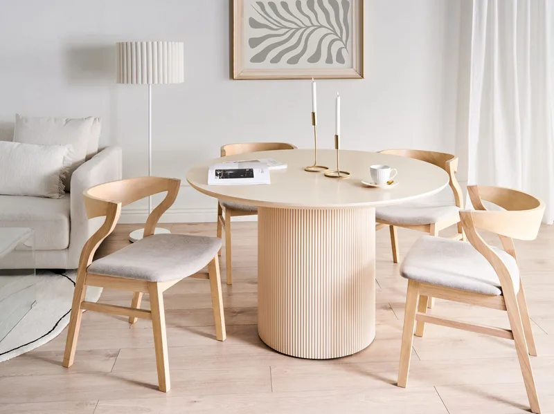 Matbord Newell 120 cm - Ljusbeige - Möbler - Matplats - Matbord & köksbord
