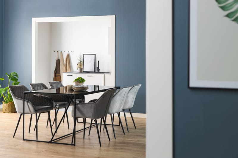 NIJOU Matbord 180 Glas/Metall - Möbler - Matplats - Matbord & köksbord