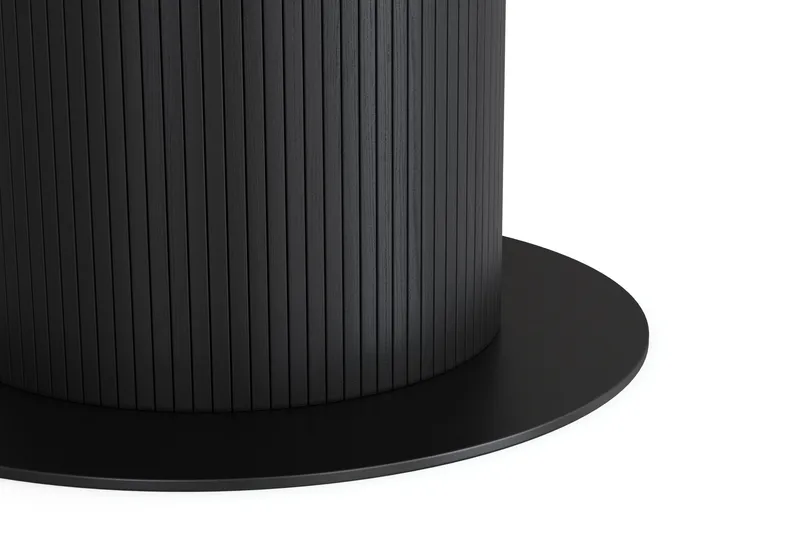 Noira Matbord 120 cm Ek Runt - Svart - Möbler - Matplats - Matbord & köksbord