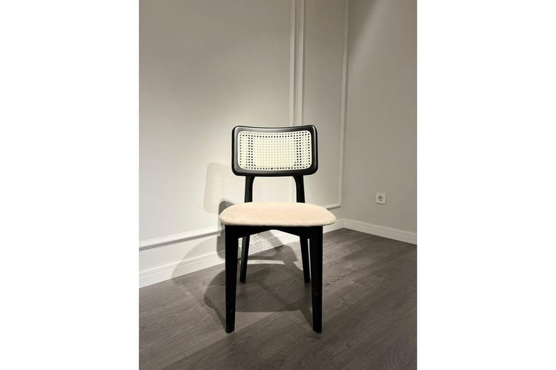 Matbord och stolset (5 delar) Colomieu Svart / Vit - Svart/Vit - Möbler - Matplats - Matgrupp & matbord med stolar