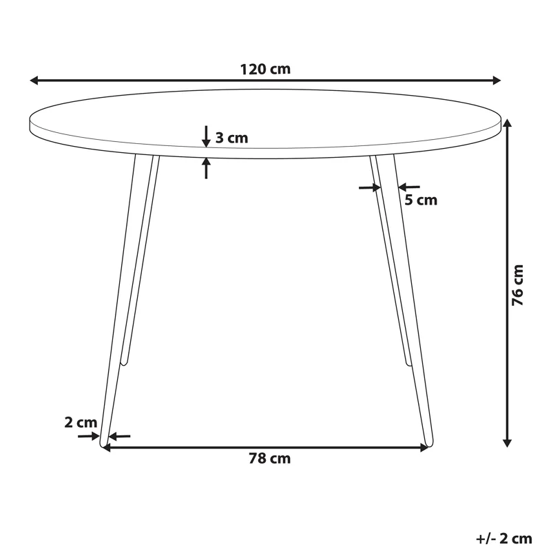 Matbord Odeon 120 cm - Vit - Möbler - Matplats - Matbord & köksbord