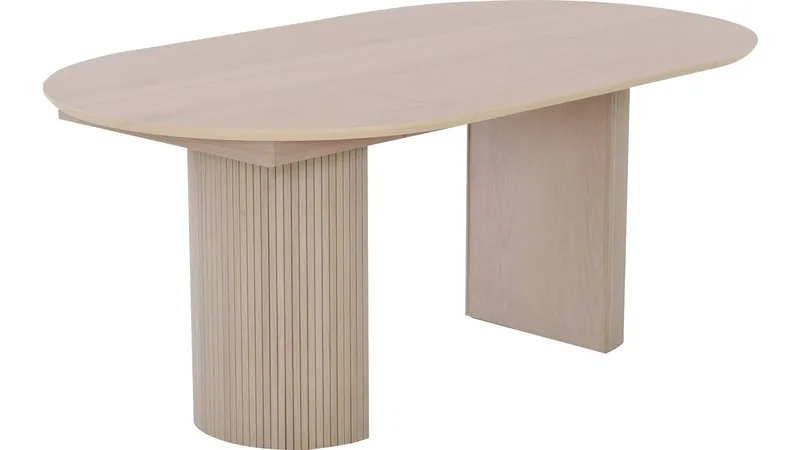 Matbord Odmark 105 cm - Vitpigmenterad Ek - Möbler - Matplats - Matbord & köksbord