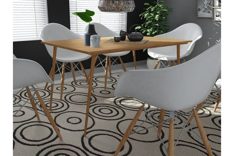 Oktoos Matbord 120 cm - Natur - Möbler - Matplats - Matbord & köksbord