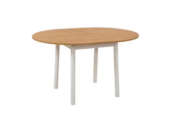 Oliver Litet Runt Matbord 100 cm med Trä- och Ekutseende - Brun - Möbler - Matplats - Matbord & köksbord