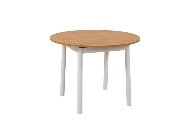 Oliver Litet Runt Matbord 100 cm med Trä- och Ekutseende - Brun - Möbler - Matplats - Matbord & köksbord