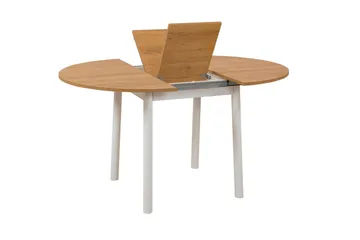 Oliver Litet Runt Matbord 100 cm med Trä- och Ekutseende - Brun - Möbler - Matplats - Matbord & köksbord
