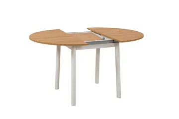 Oliver Matbord 100 cm - Ek/Vit - Möbler - Matplats - Matbord & köksbord