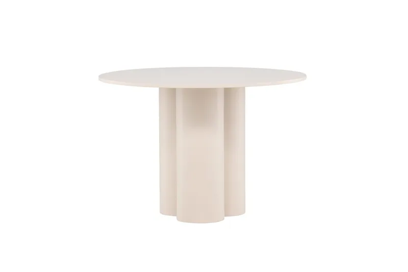 Olivia Runt Matbord 110 cm i Målad MDF - Beige - Möbler - Matplats - Matbord & köksbord