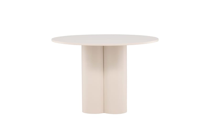 Olivia Runt Matbord 110 cm i Målad MDF - Beige - Möbler - Matplats - Matbord & köksbord