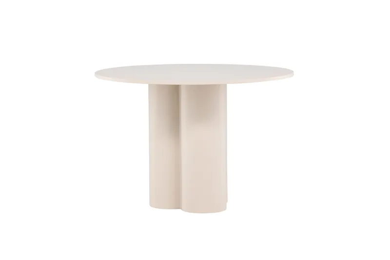 Olivia Runt Matbord 110 cm i Målad MDF - Beige - Möbler - Matplats - Matbord & köksbord