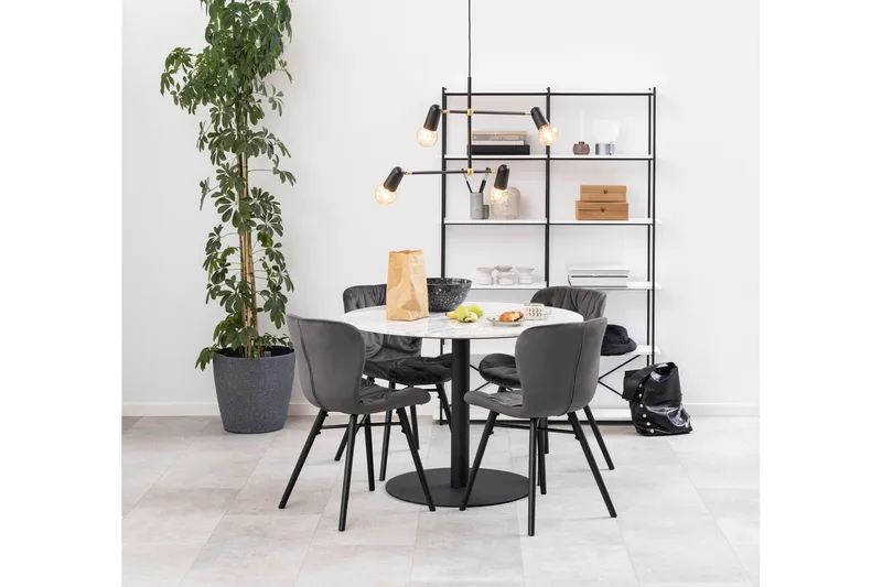 Palisades Matbord 105 cm Rund - Svart - Möbler - Matplats - Matbord & köksbord