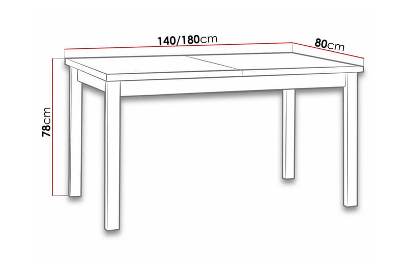 Patrickswell Matbord 80 cm NO_BRAND White - Möbler - Matplats - Matbord & köksbord