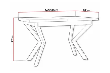 Patrickswell Matbord 80 cm - Svart - Möbler - Matplats - Matbord & köksbord