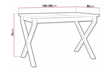 Patrickswell Matbord 80 cm - Svart - Möbler - Matplats - Matbord & köksbord