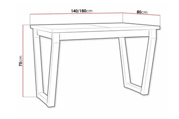 Patrickswell Matbord 80 cm - Svart - Möbler - Matplats - Matbord & köksbord