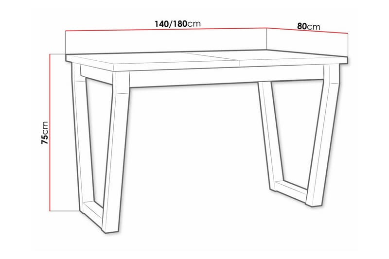 Patrickswell Matbord 80 cm - Svart - Möbler - Matplats - Matbord & köksbord