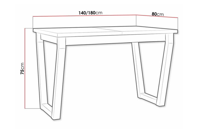 Patrickswell Matbord 80 cm - Svart - Möbler - Matplats - Matbord & köksbord