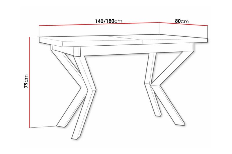 Patrickswell Matbord 80 cm - Svart - Möbler - Matplats - Matbord & köksbord