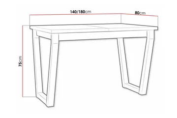 Patrickswell Matbord 80 cm - Svart - Möbler - Matplats - Matbord & köksbord