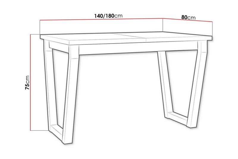 Patrickswell Matbord 80 cm - Svart - Möbler - Matplats - Matbord & köksbord