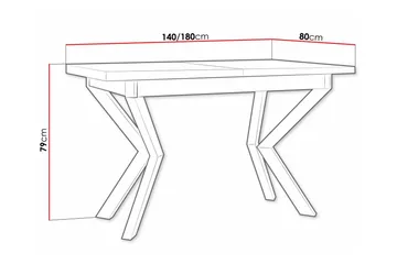 Patrickswell Matbord 80 cm - Vit - Möbler - Matplats - Matbord & köksbord