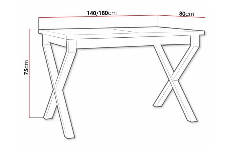 Patrickswell Matbord 80 cm - Vit - Möbler - Matplats - Matbord & köksbord