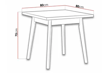 Patrickswell Matbord 80 cm - Vit - Möbler - Matplats - Matbord & köksbord