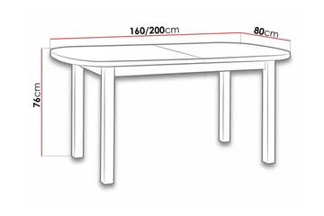 Patrickswell Matbord 80 cm - Vit - Möbler - Matplats - Matbord & köksbord