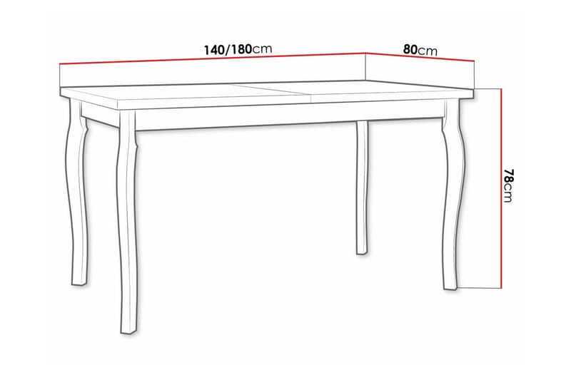Patrickswell Matbord 80 cm - Vit - Möbler - Matplats - Matbord & köksbord
