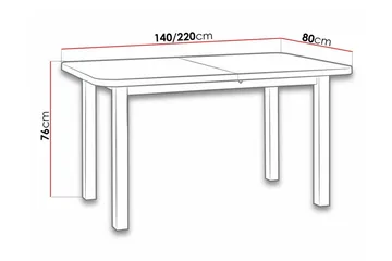 Patrickswell Matbord 80 cm - Vit - Möbler - Matplats - Matbord & köksbord