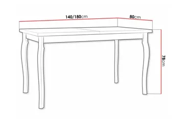 Patrickswell Matbord 80 cm - Vit - Möbler - Matplats - Matbord & köksbord