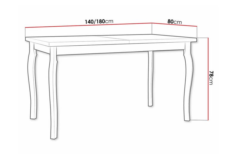 Patrickswell Matbord 80 cm - Vit - Möbler - Matplats - Matbord & köksbord