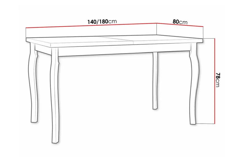 Patrickswell Matbord 80 cm - Vit - Möbler - Matplats - Matbord & köksbord