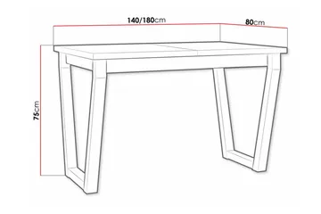 Patrickswell Matbord 80 cm - Vit - Möbler - Matplats - Matbord & köksbord