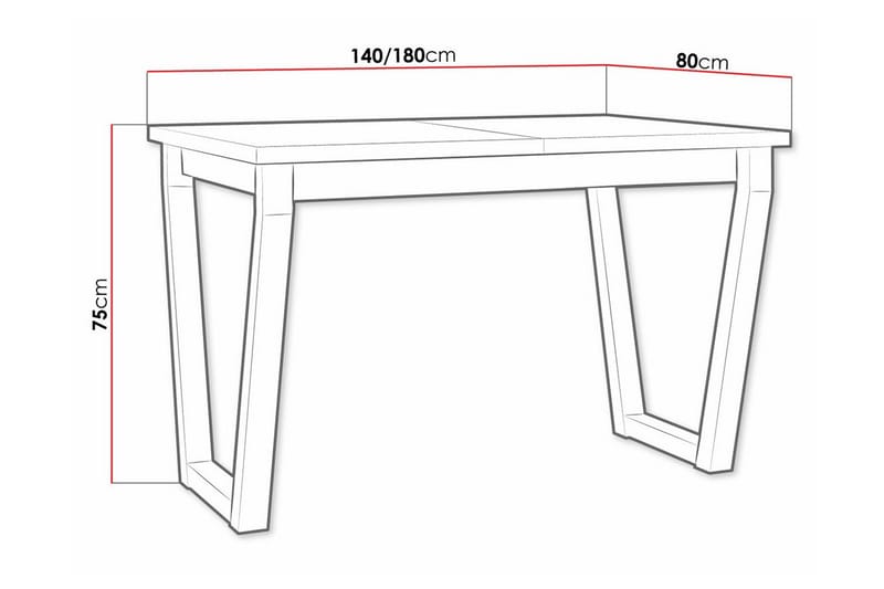 Patrickswell Matbord 80 cm - Vit - Möbler - Matplats - Matbord & köksbord