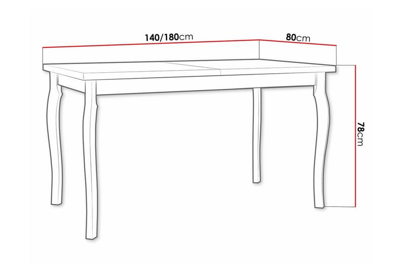 Patrickswell Matbord 80 cm - Vit - Möbler - Matplats - Matbord & köksbord