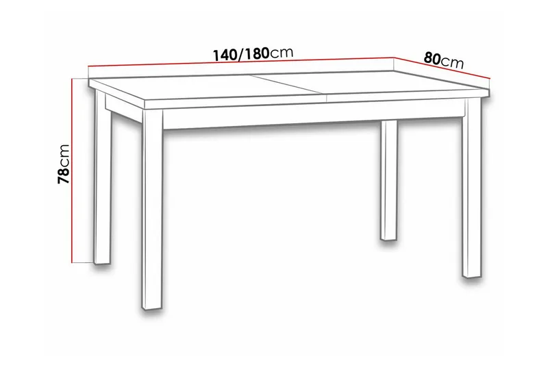 Patrickswell Matbord 80 cm White - Möbler - Matplats - Matbord & köksbord