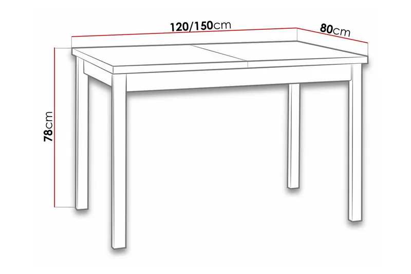 Patrickswell Matbord 80 cm - Möbler - Matplats - Matbord & köksbord