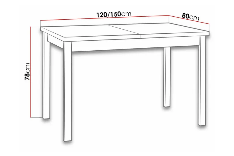 Patrickswell Matbord 80 cm - Möbler - Matplats - Matbord & köksbord