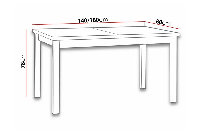 Patrickswell Matbord 80 cm - Möbler - Matplats - Matbord & köksbord