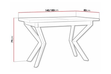 Patrickswell Utdragbart Rektangulärt Matbord 140 cm i Trä - Vit - Möbler - Matplats - Matbord & köksbord