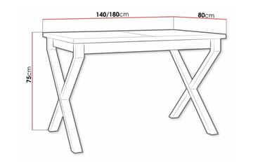Patrickswell Utdragbart Rektangulärt Matbord 140 cm i Trä - Vit - Möbler - Matplats - Matbord & köksbord