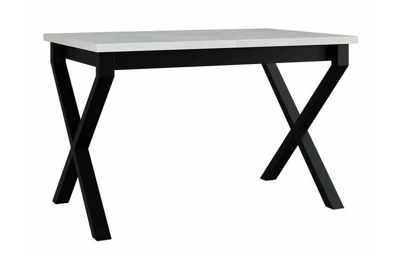 Patrickswell Utdragbart Rektangulärt Matbord 140 cm i Trä, Vit