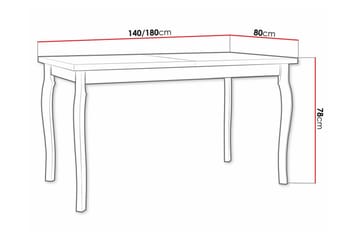Patrickswell Utdragbart Rektangulärt Matbord 140 cm i Trä - Vit - Möbler - Matplats - Matbord & köksbord