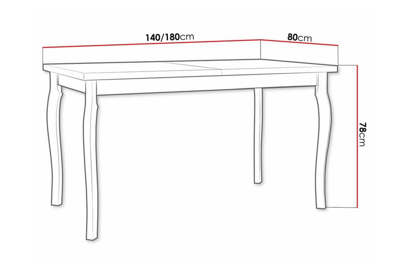 Patrickswell Utdragbart Rektangulärt Matbord 140 cm i Trä - Vit - Möbler - Matplats - Matbord & köksbord